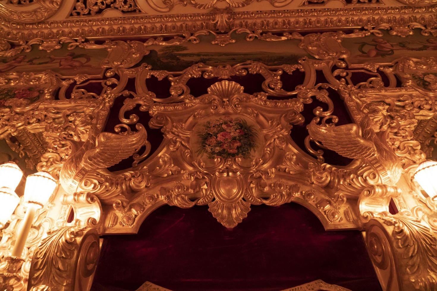 Venise, Italie - 15 septembre 2019 - vue intérieure du théâtre la fenice photo