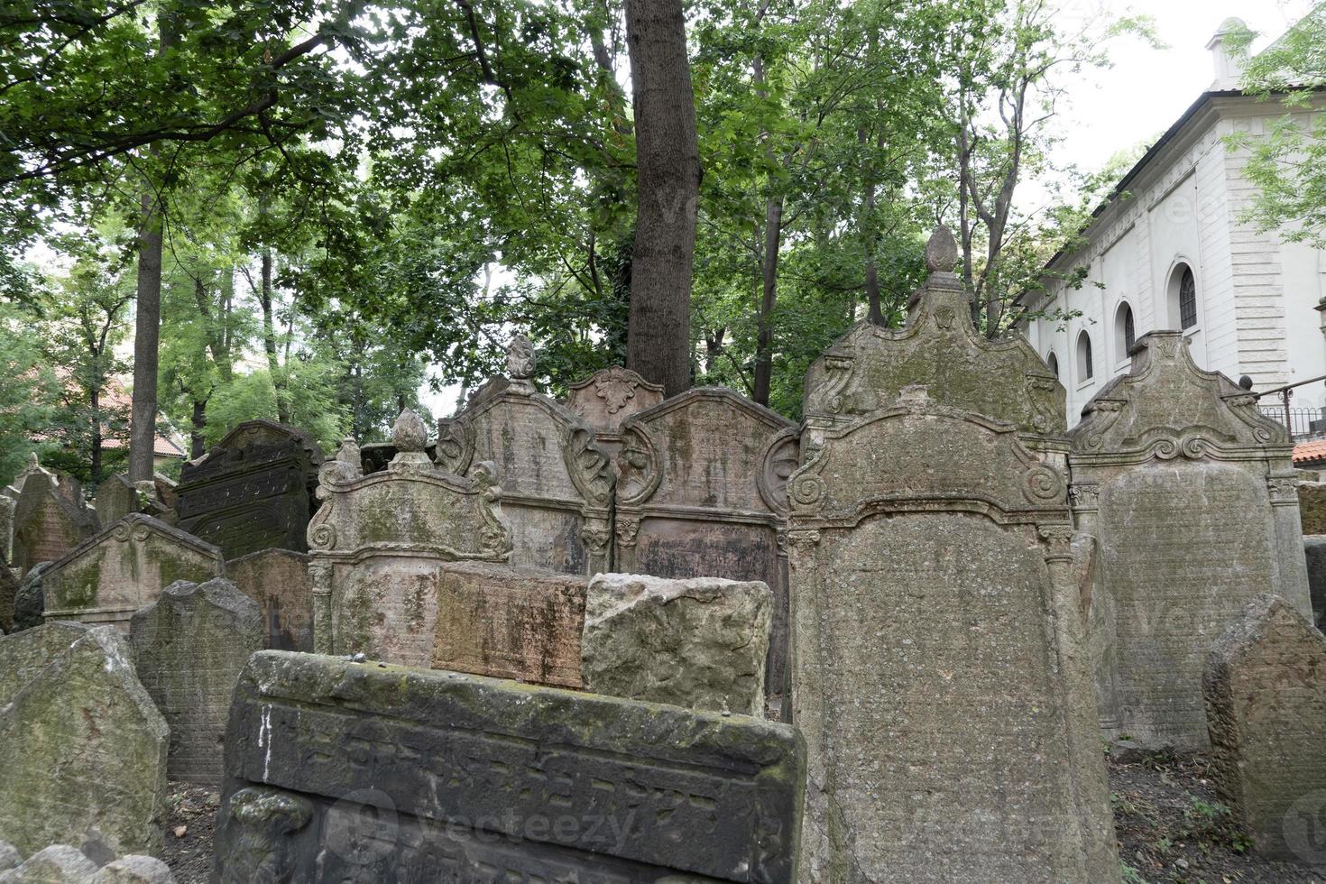 ancien cimetière juif de prague photo