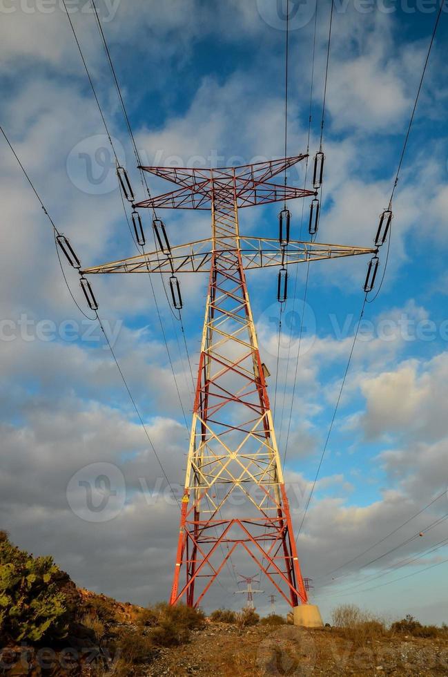 vue sur poteau électrique photo