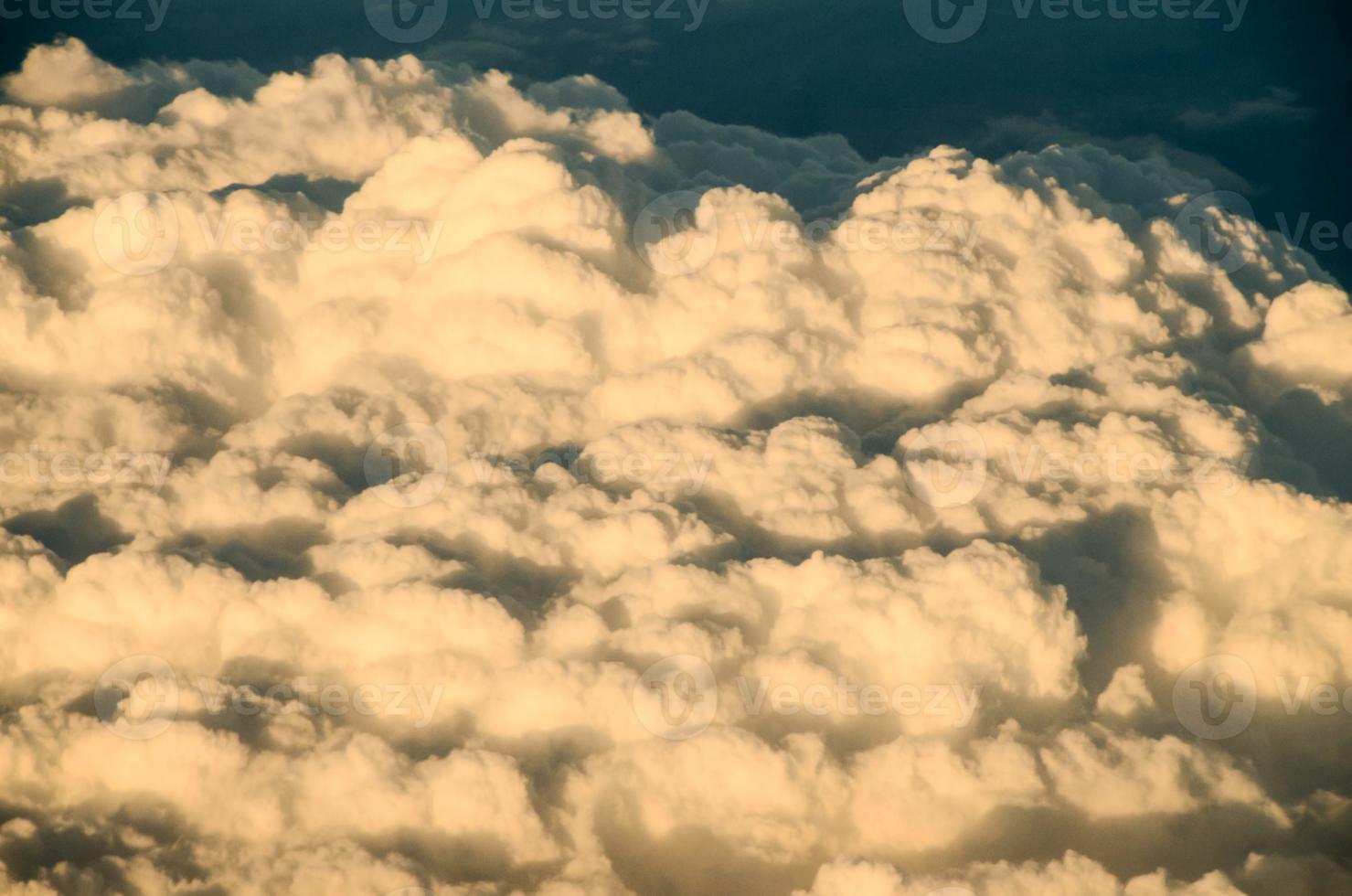 vue aérienne des nuages photo