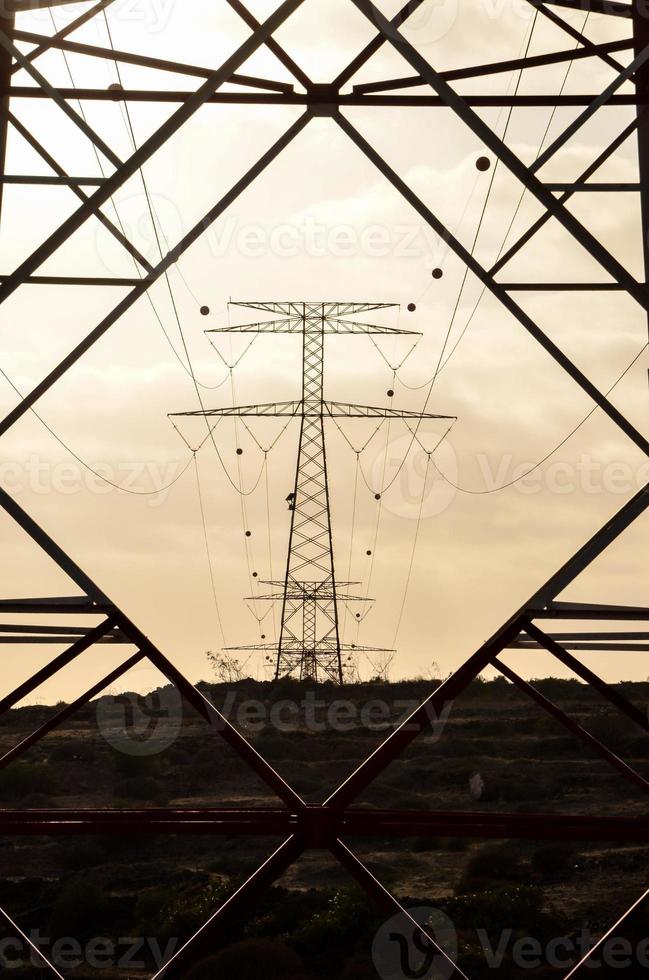 vue sur poteau électrique photo