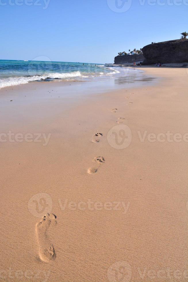 gros plan de sable de plage photo