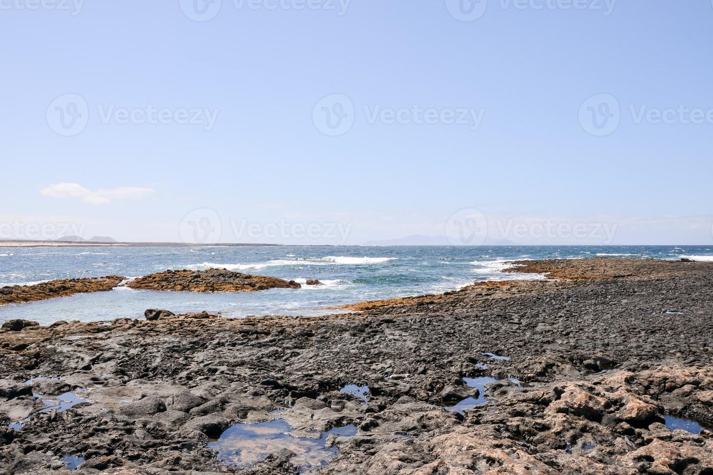 vue panoramique sur la côte photo