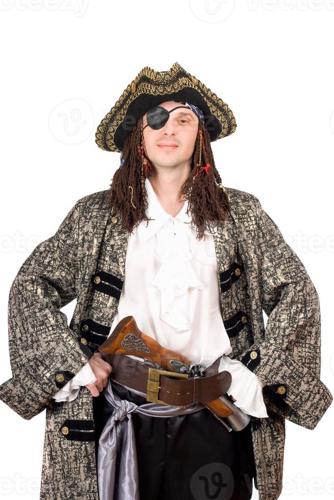 portrait d'homme déguisé en pirate photo