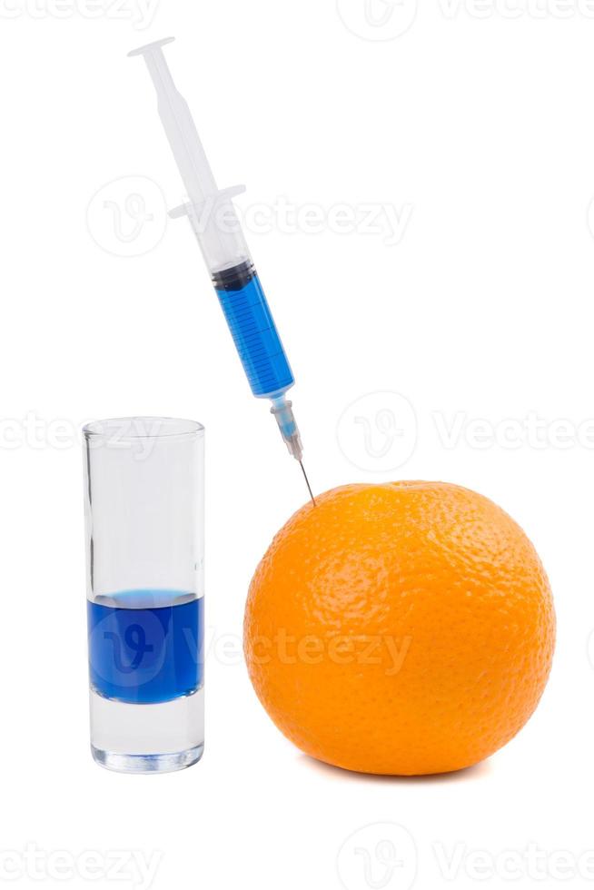 injection d'orange photo