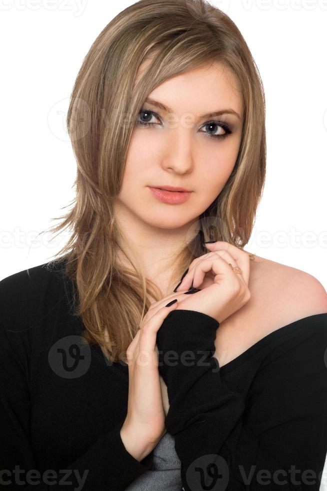 portrait d'une jolie jeune femme photo