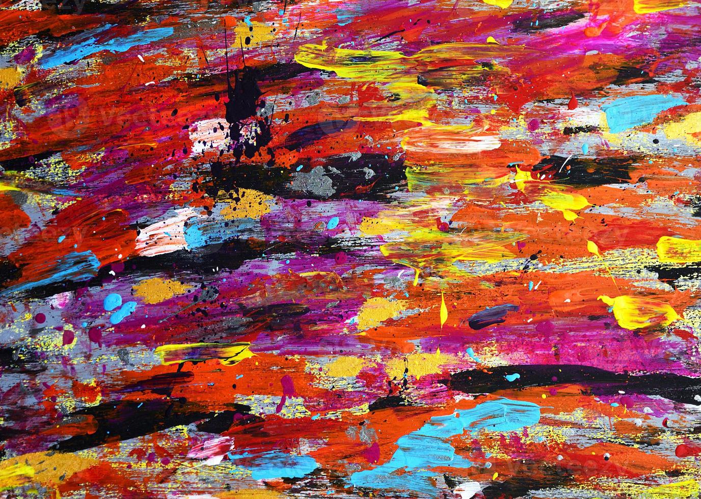 traits colorés de peinture acrylique photo