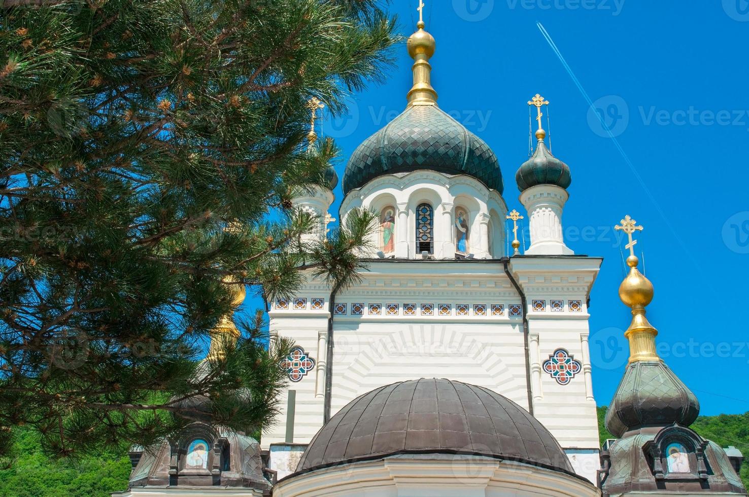 dôme de l'église de foros en crimée ukraine photo