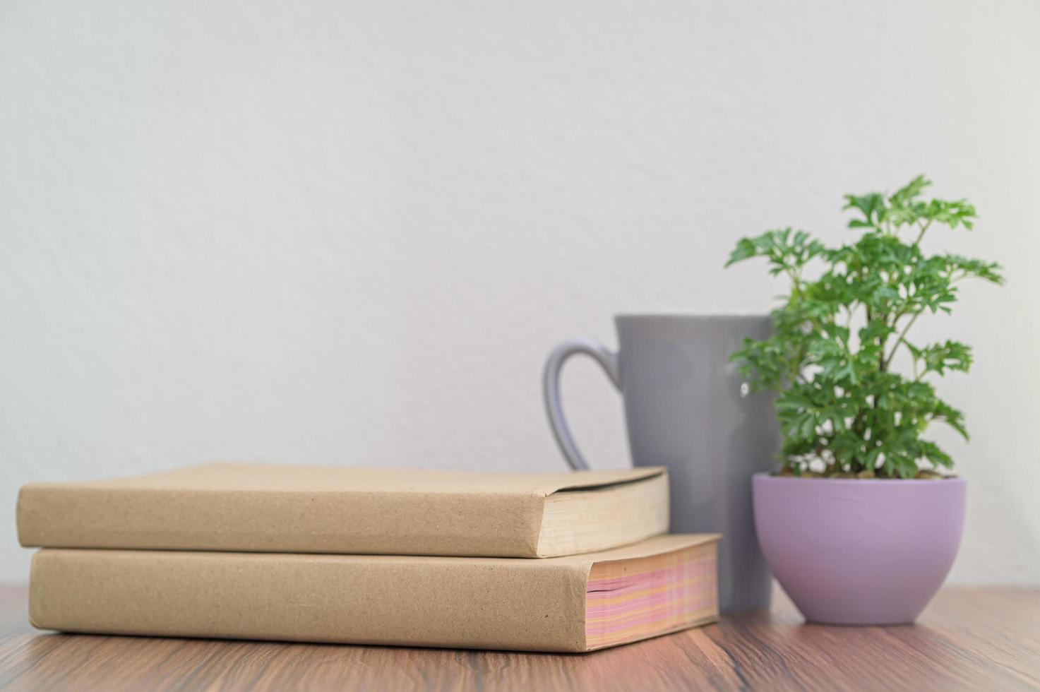 livres sur le bureau photo