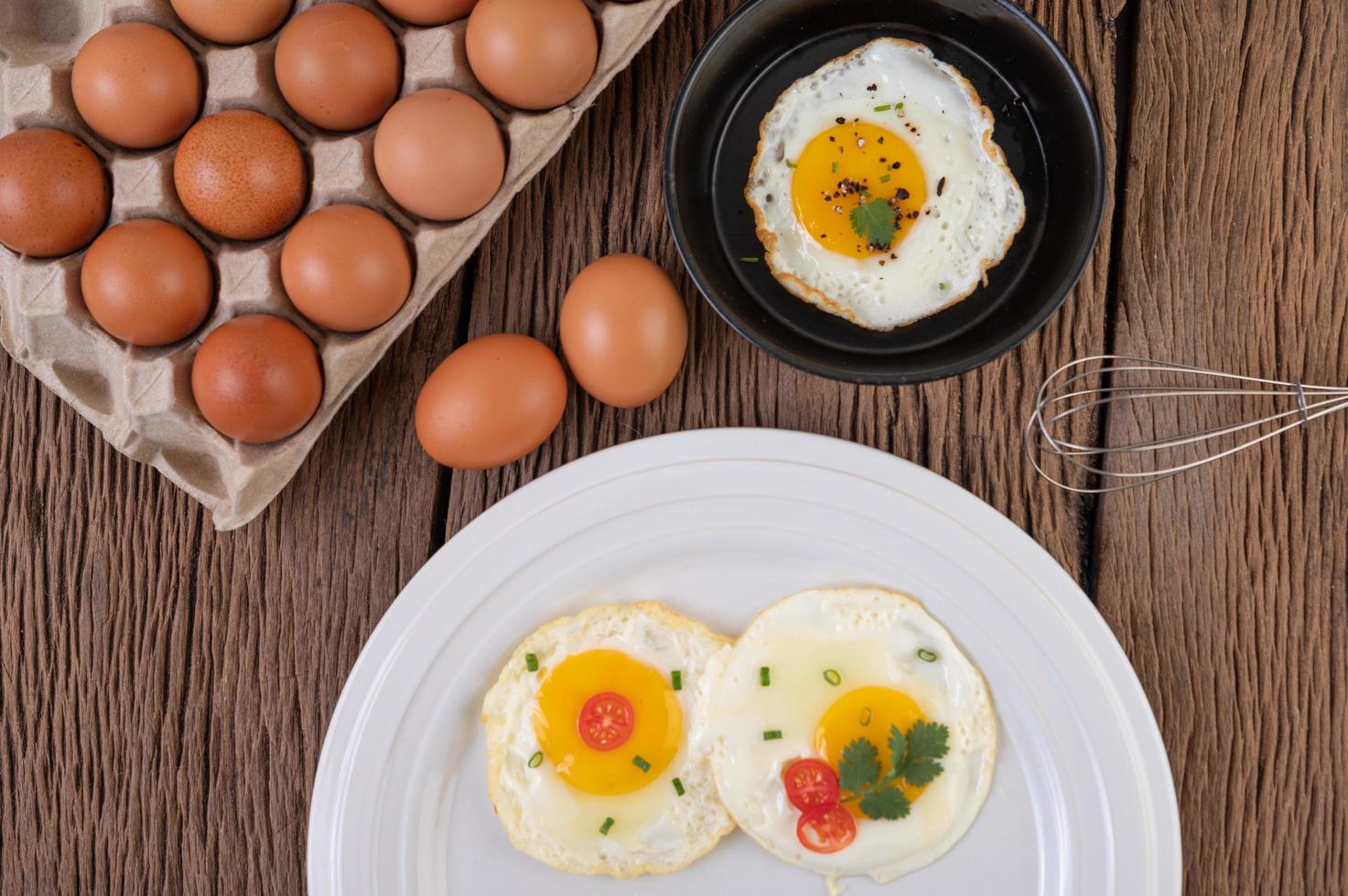 petit-déjeuner aux œufs au plat photo