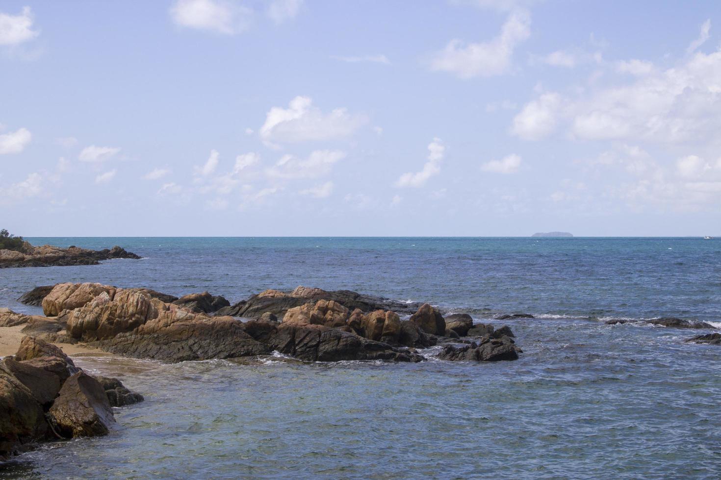 vagues et rochers photo