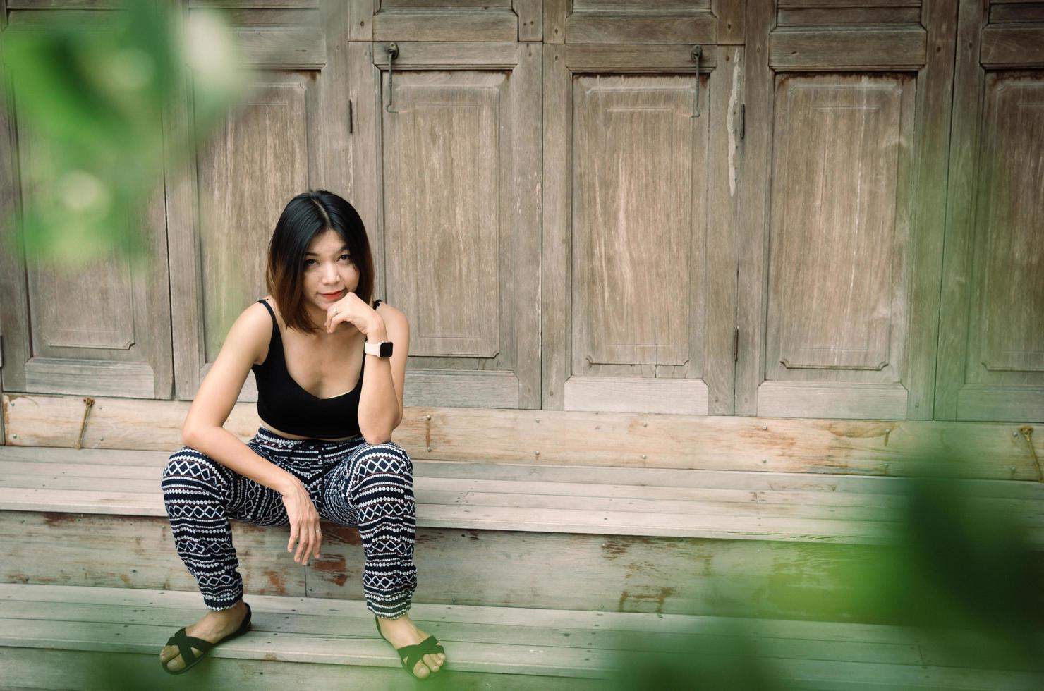 portrait d'une femme asiatique photo