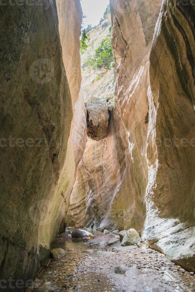 gorge d'avakas. beau canyon à chypre. photo