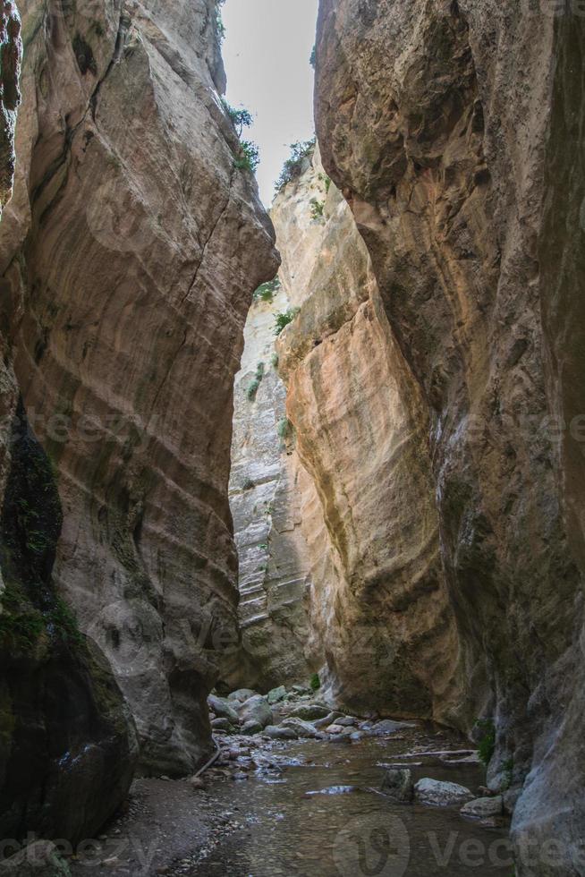 gorge d'avakas. beau canyon à chypre. photo