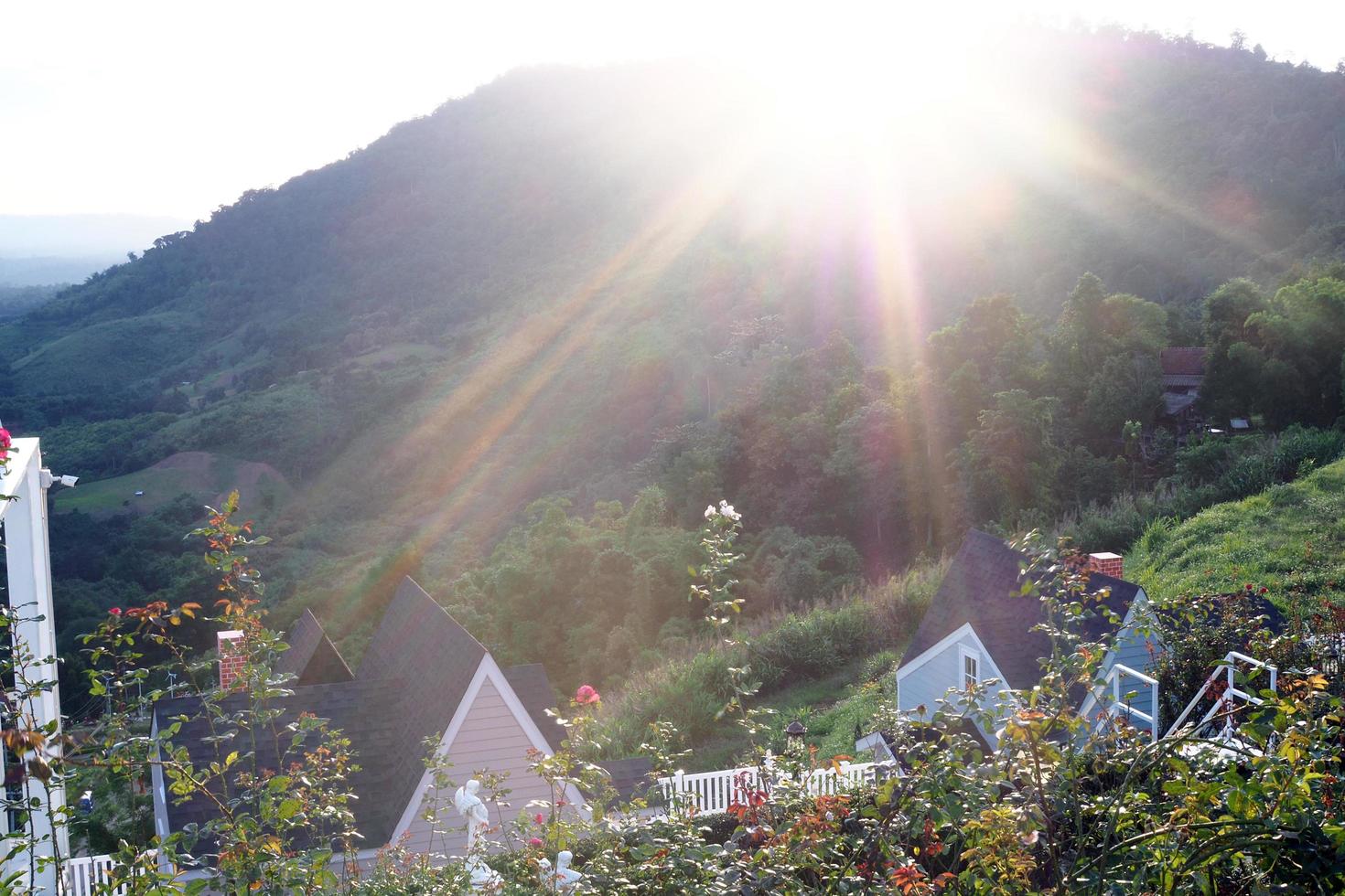 le soleil va tomber. photo