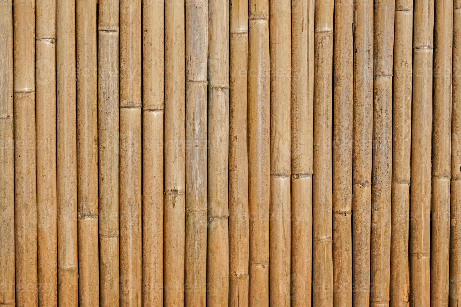 fond de clôture en bambou, vieux bambou de texture photo