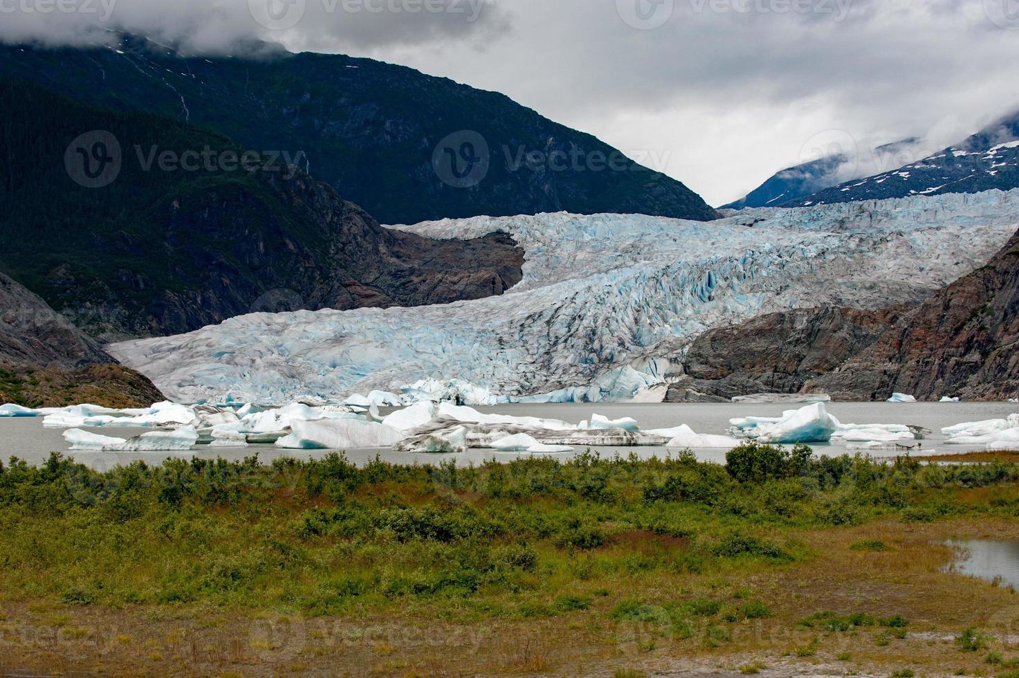 mendenhall glacier paysage vue panoramique photo