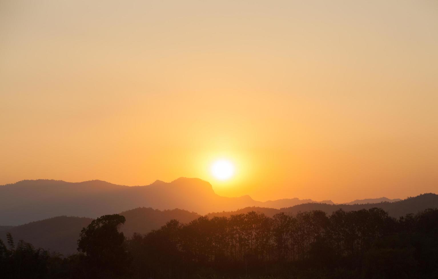 coucher de soleil en Thaïlande photo