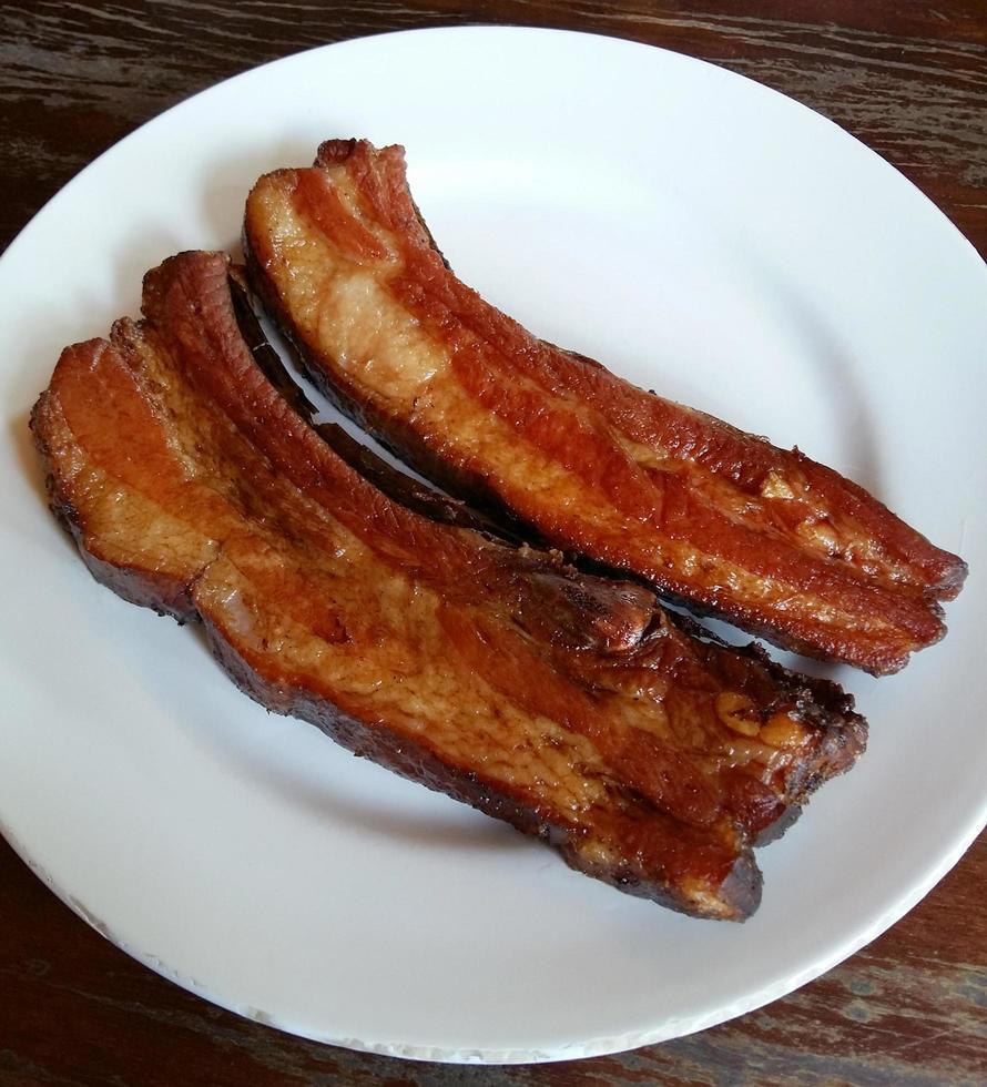 morceaux de bacon photo