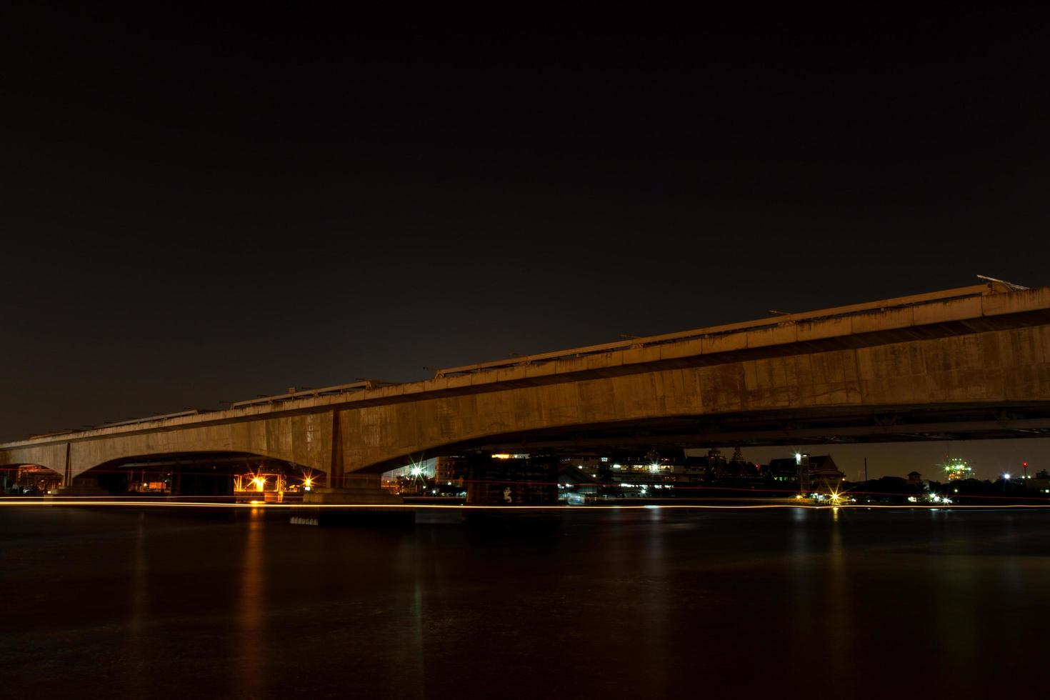 pont sur la rivière photo