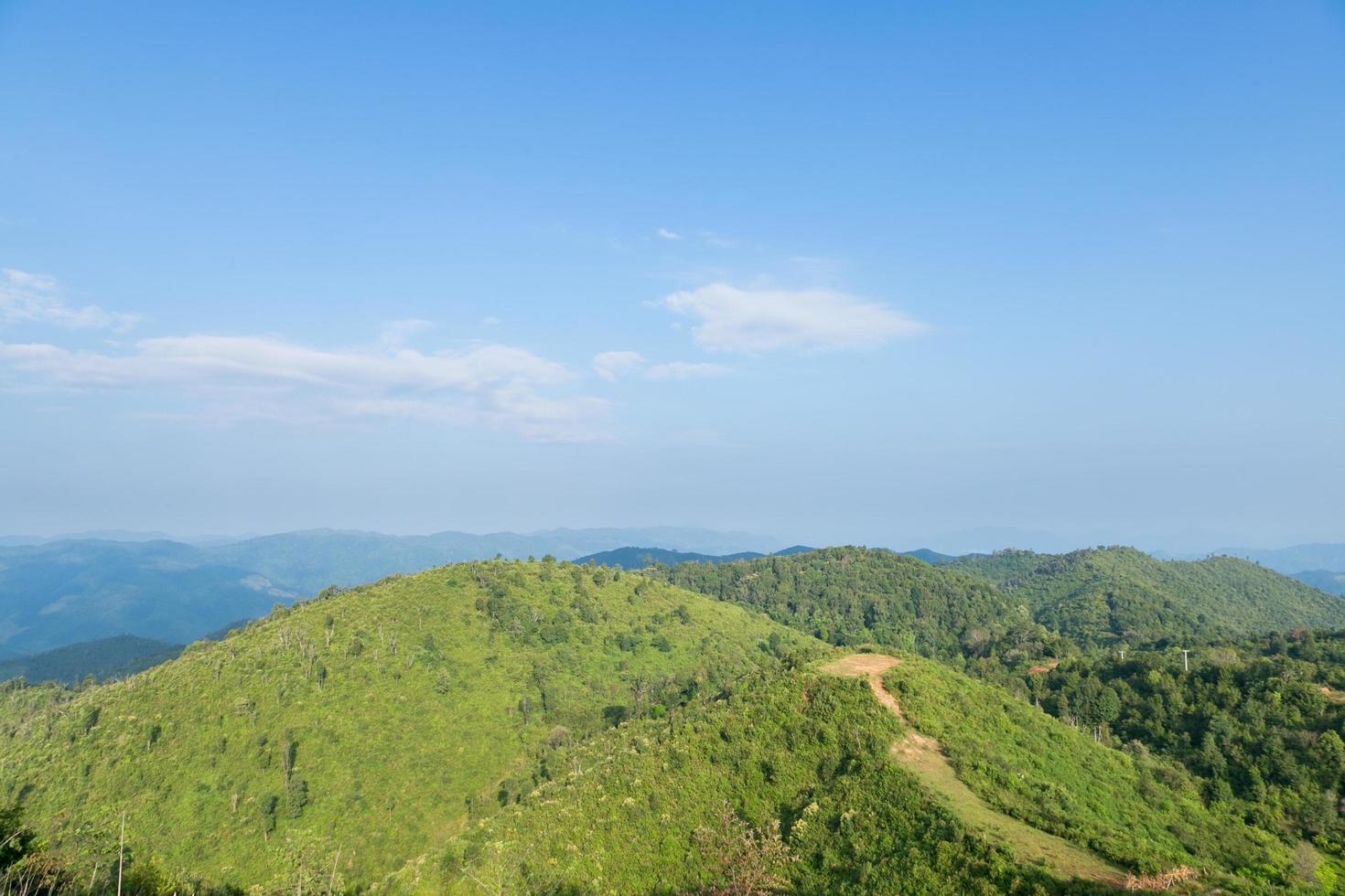 forêt et montagnes en thaïlande photo