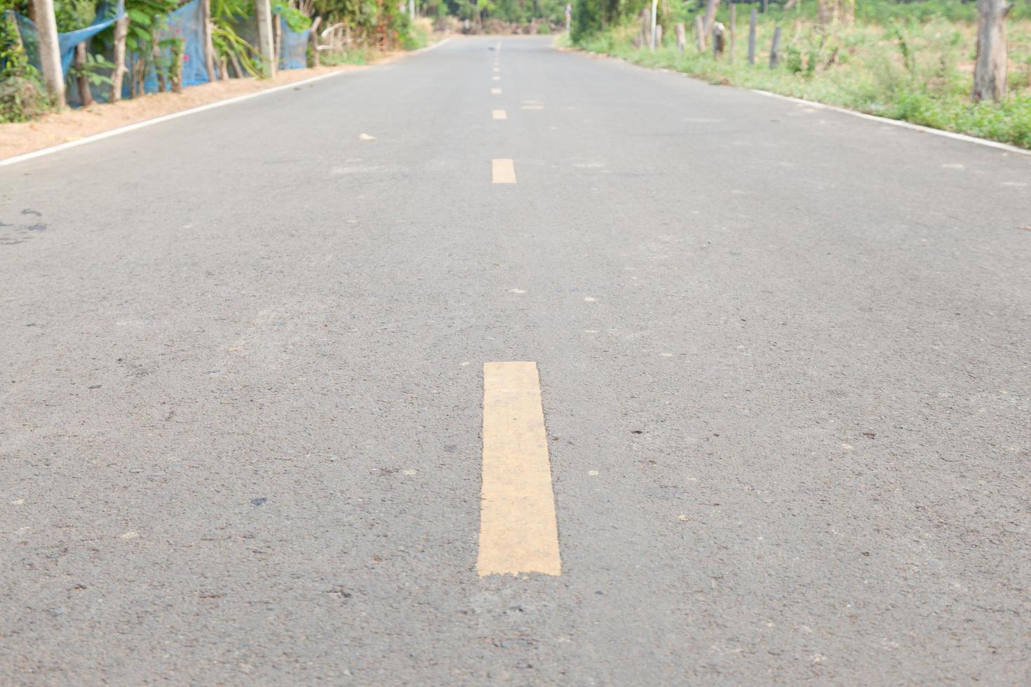 gros plan, de, une, route asphaltée photo