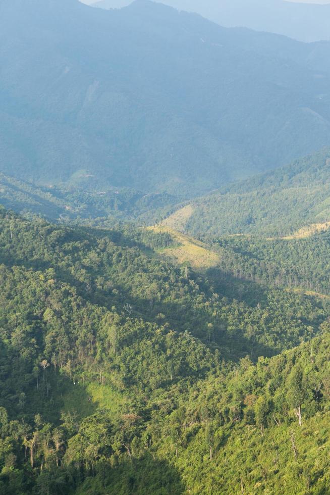 forêt et montagnes en thaïlande photo