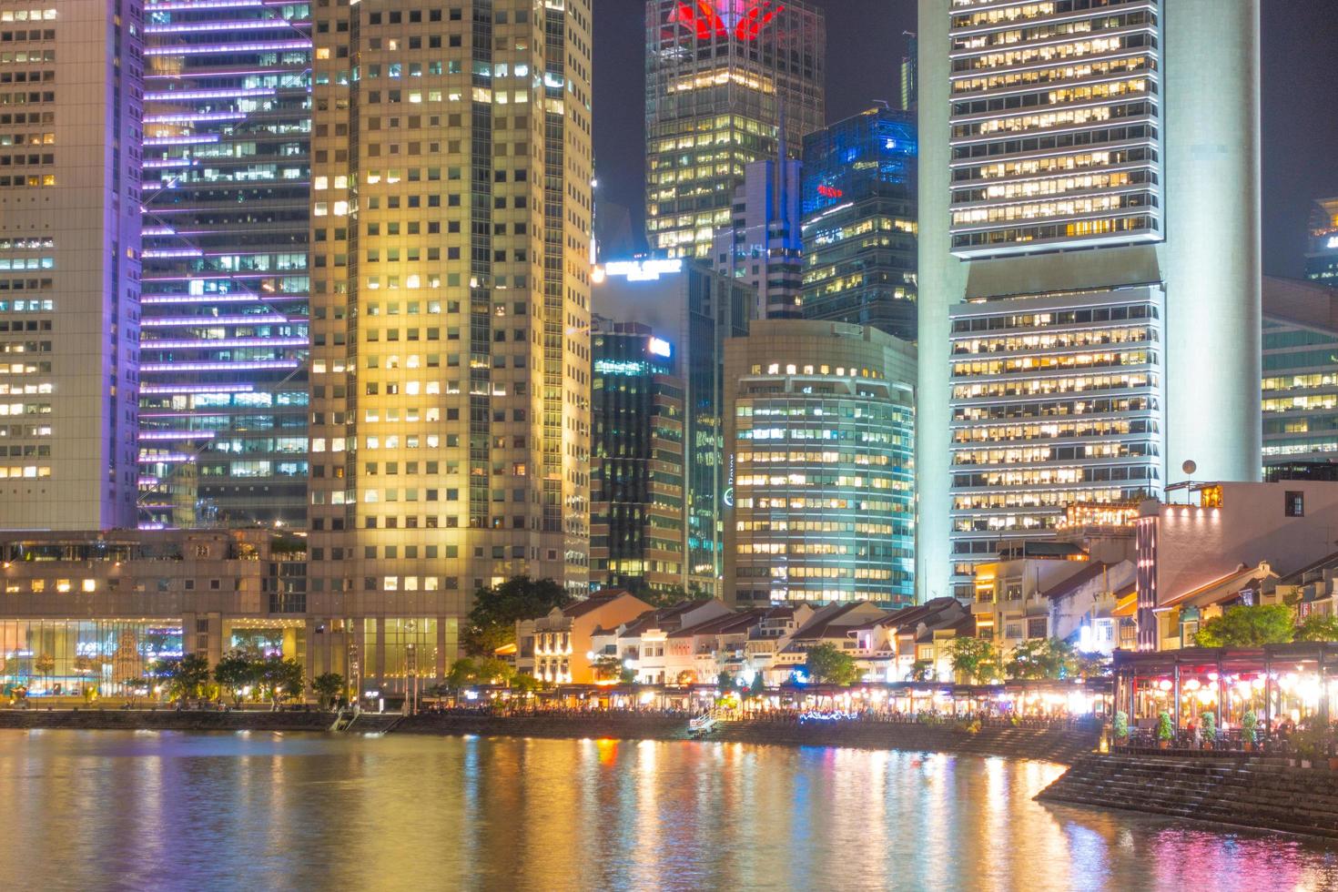 gratte-ciel de la ville de singapour photo