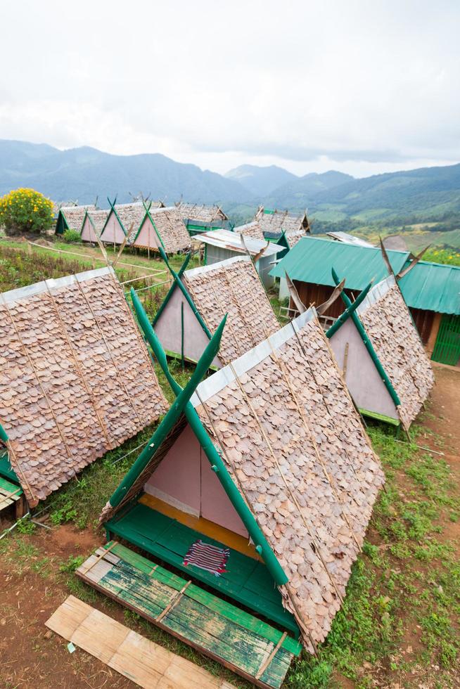 cottages dans une ferme en thaïlande photo