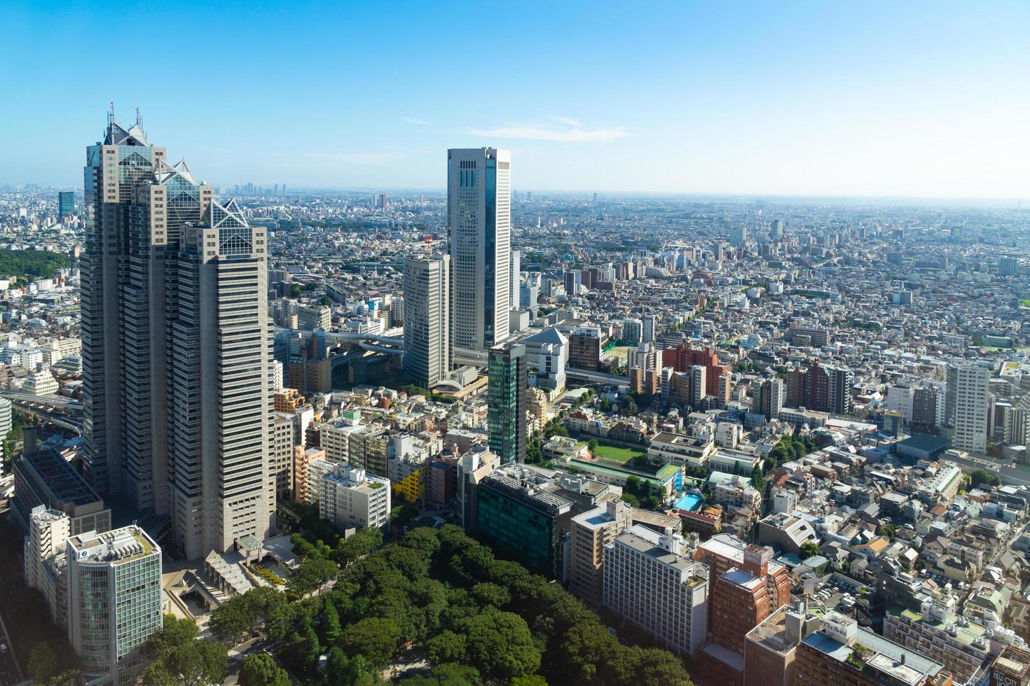 paysage urbain de la ville de tokyo photo