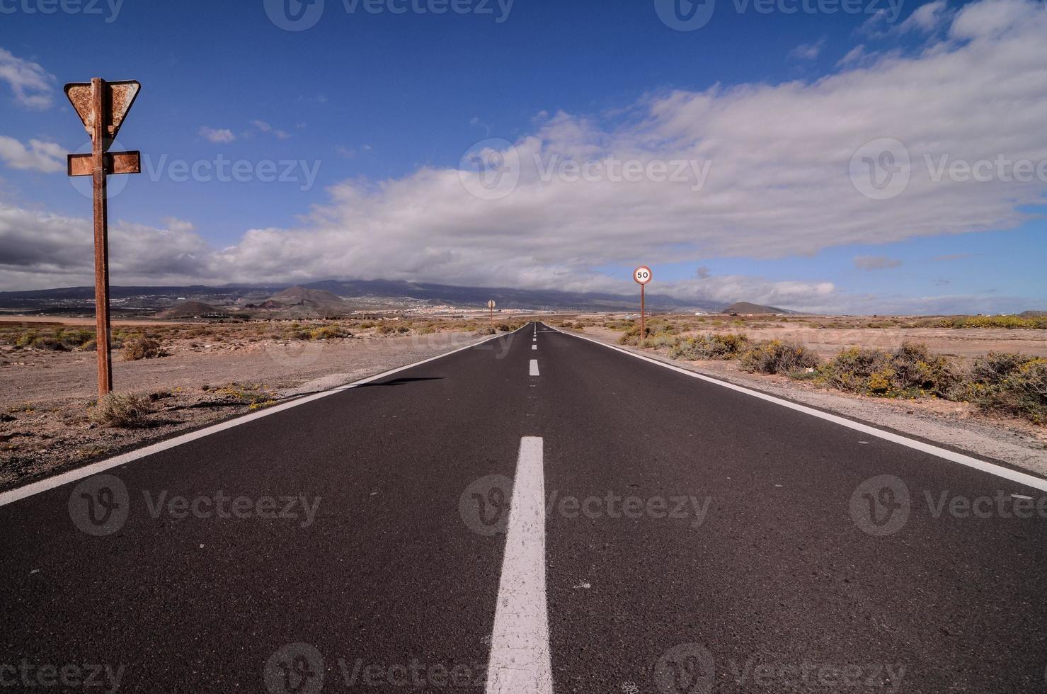 vue panoramique sur la route photo