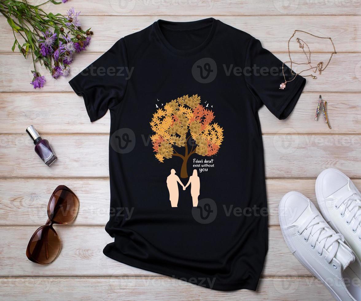 conception de t-shirt spécial amoureux des arbres photo