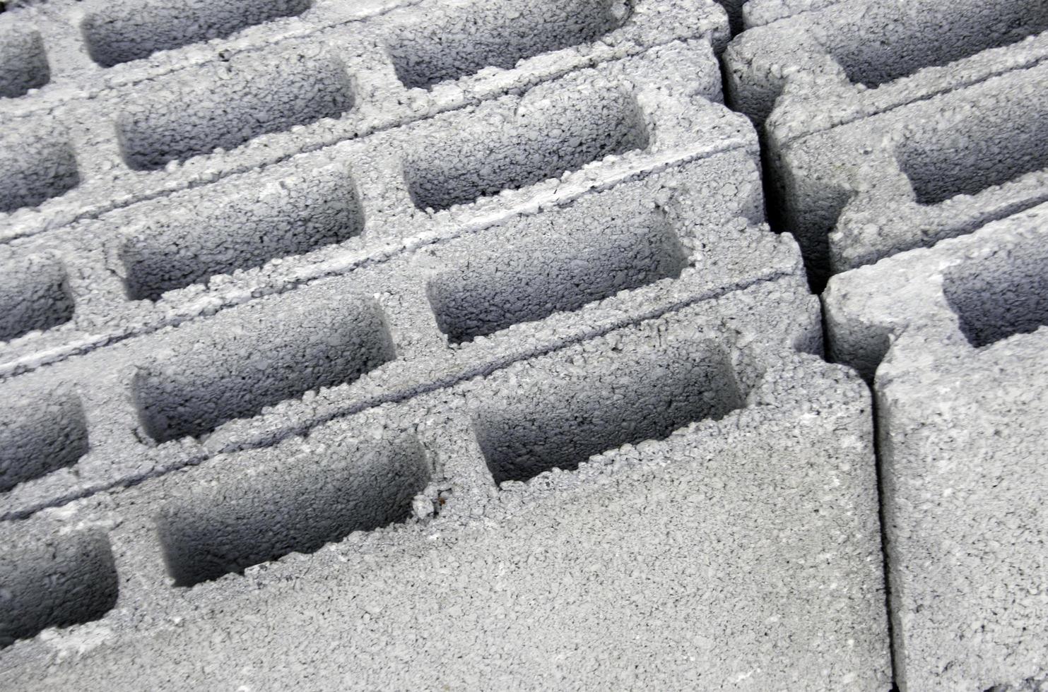 blocs de ciment en béton photo