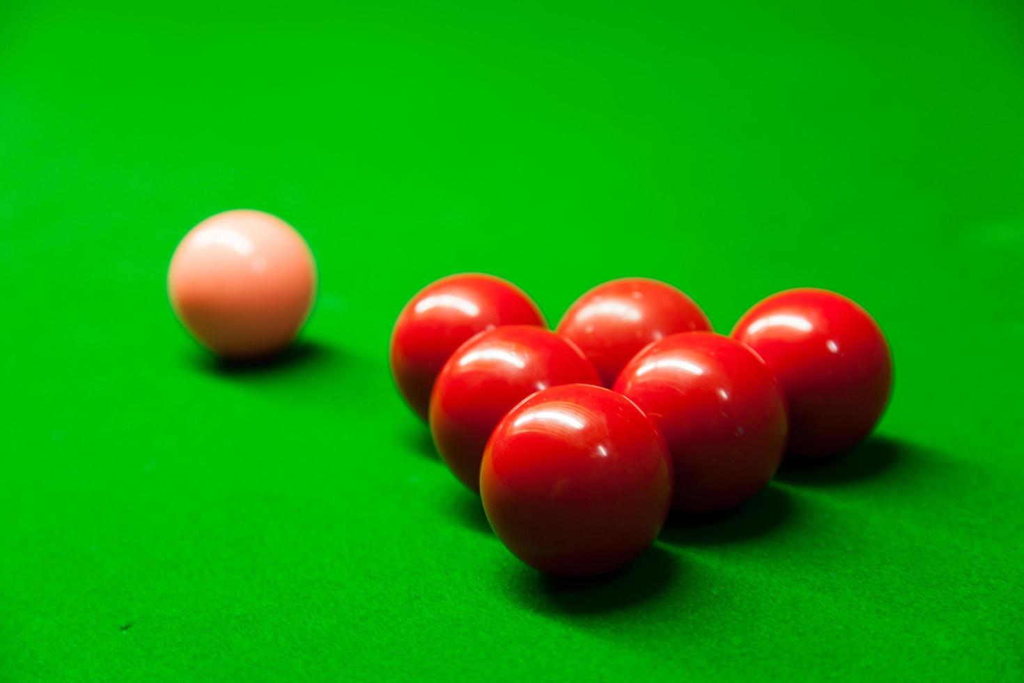 boules de billard sur la table photo