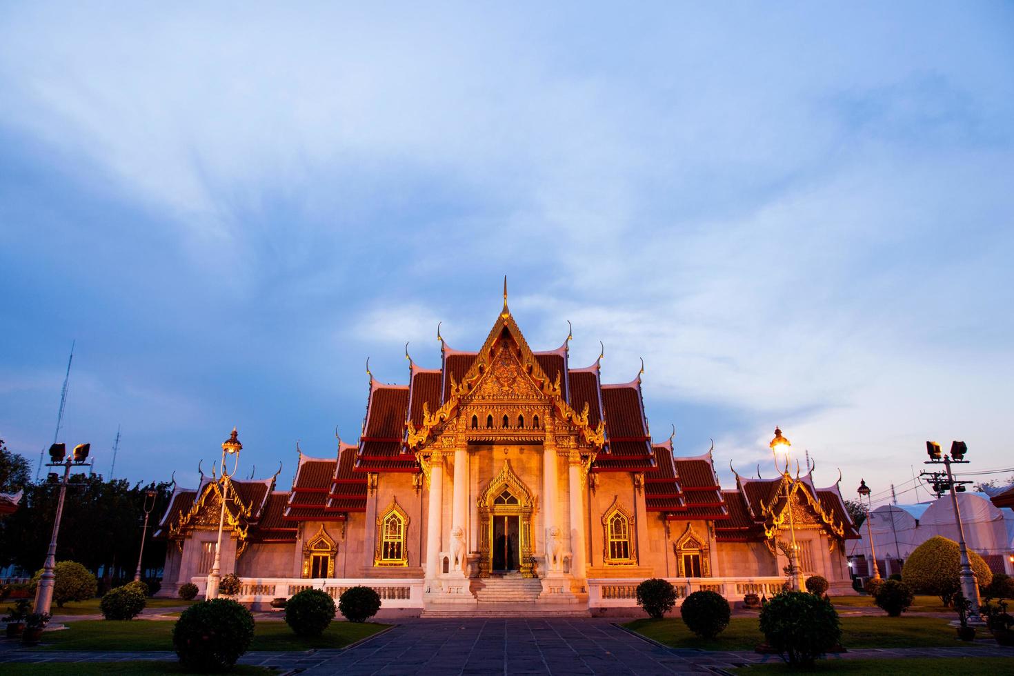 temple de marbre à bangkok photo