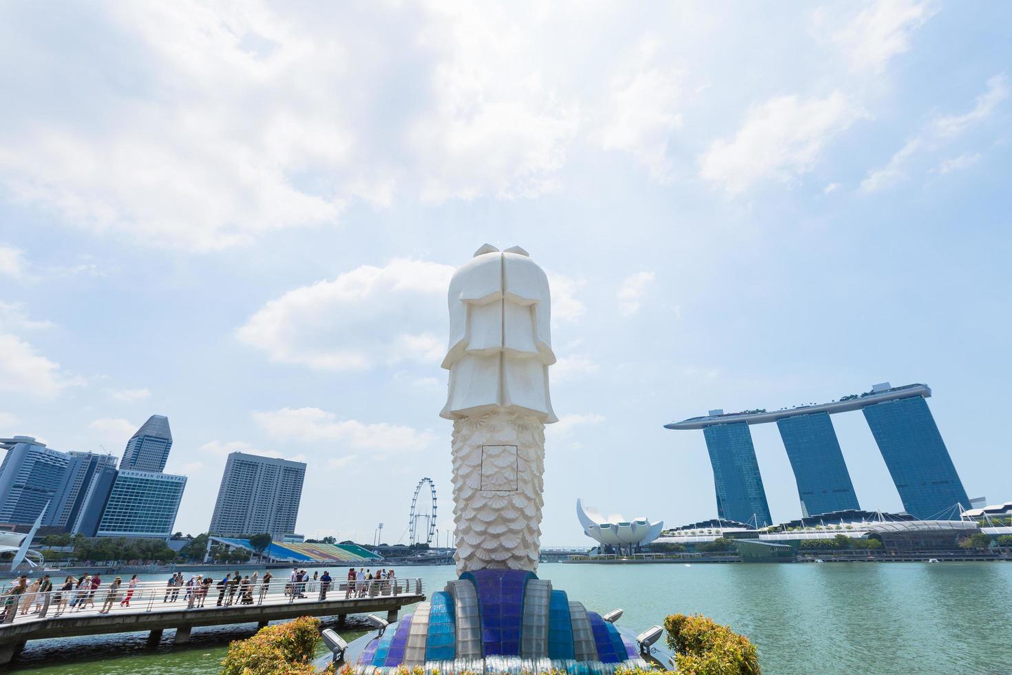 le merlion à singapour photo