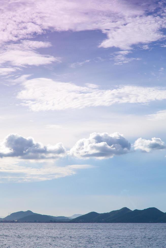 montagnes, mer et ciel photo