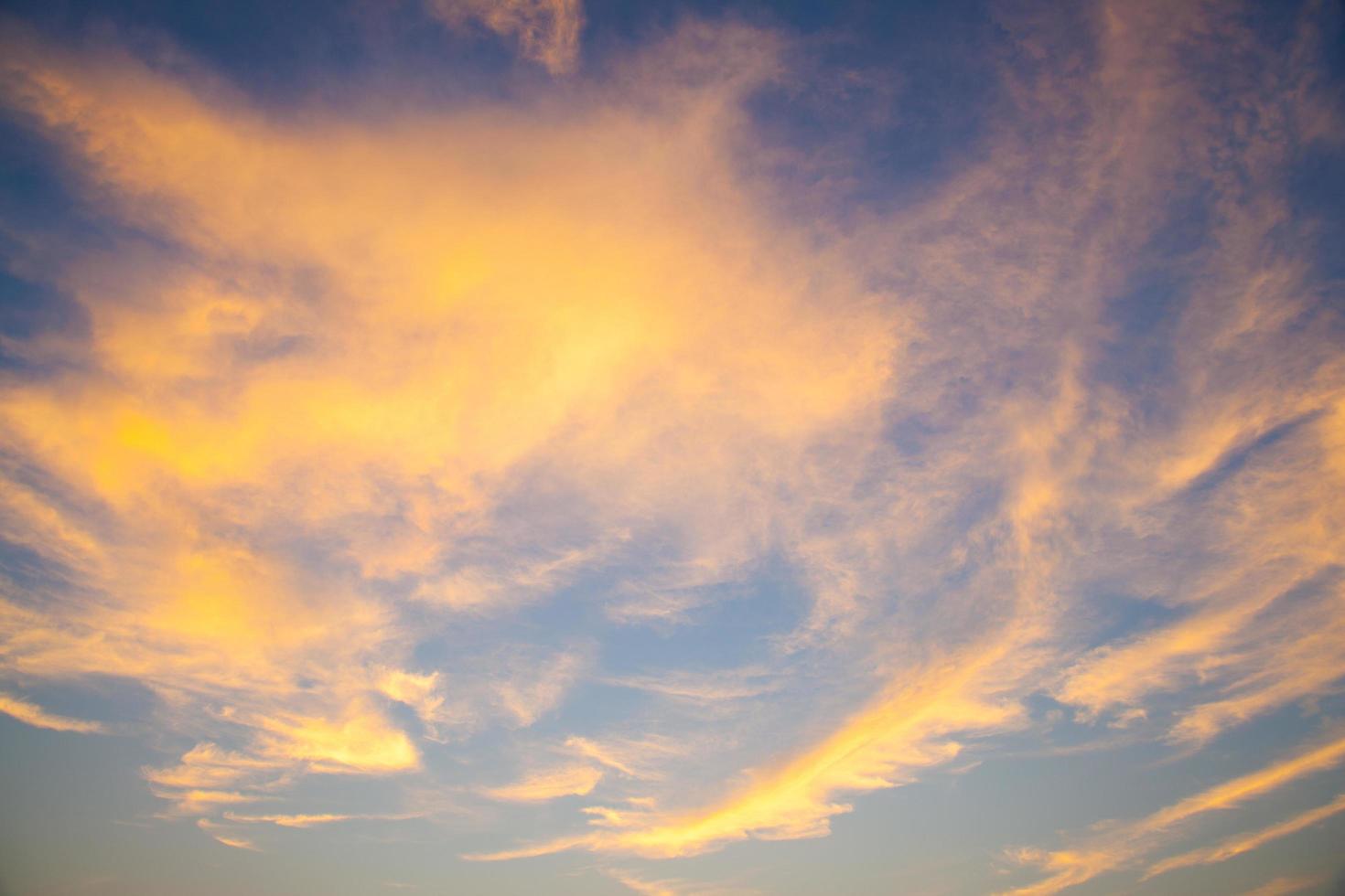 le ciel au coucher du soleil photo