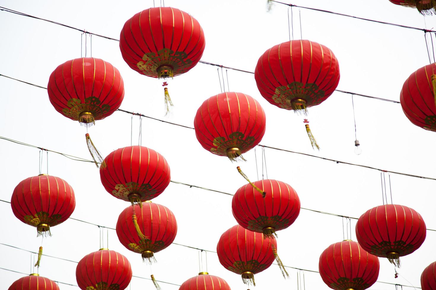 lanternes rouges chinoises photo