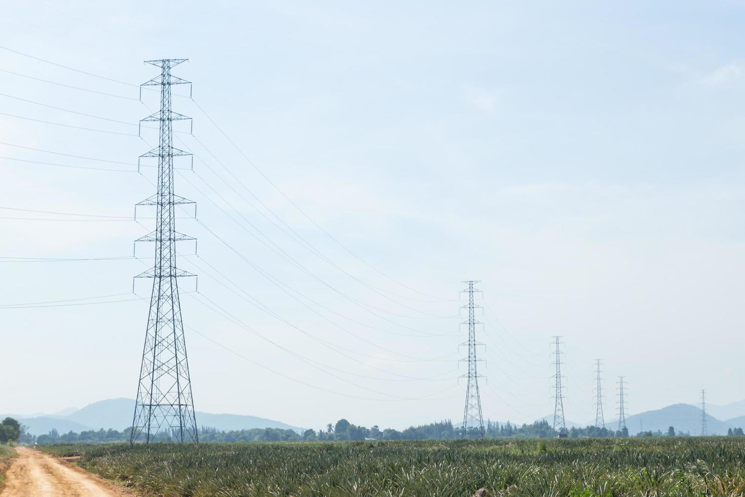 pôles haute tension photo