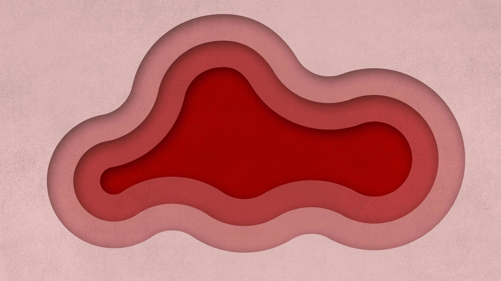 rouge abstrait liquide papercut Contexte photo