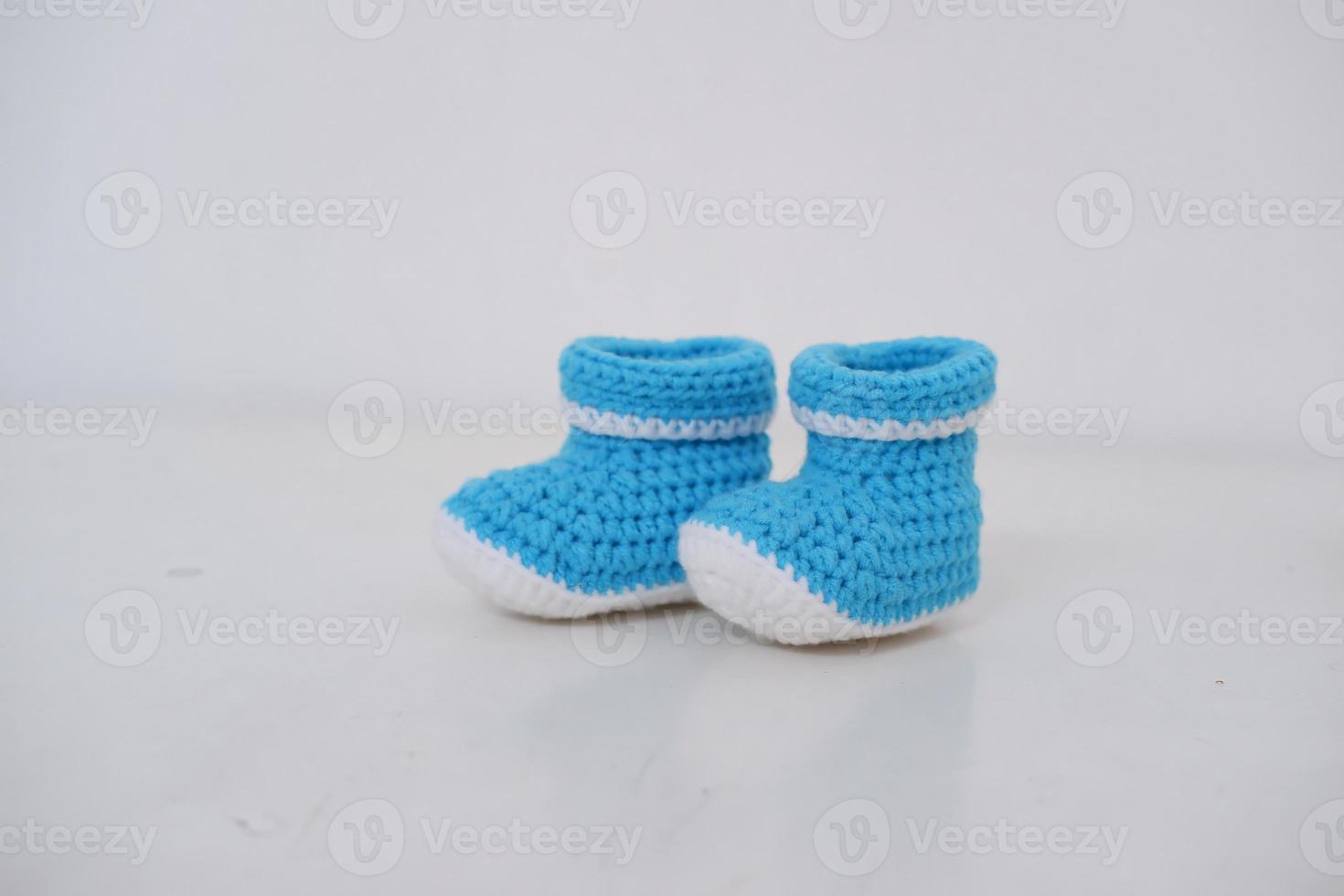 mignonne bébé crochet des chaussures comme une Contexte photo