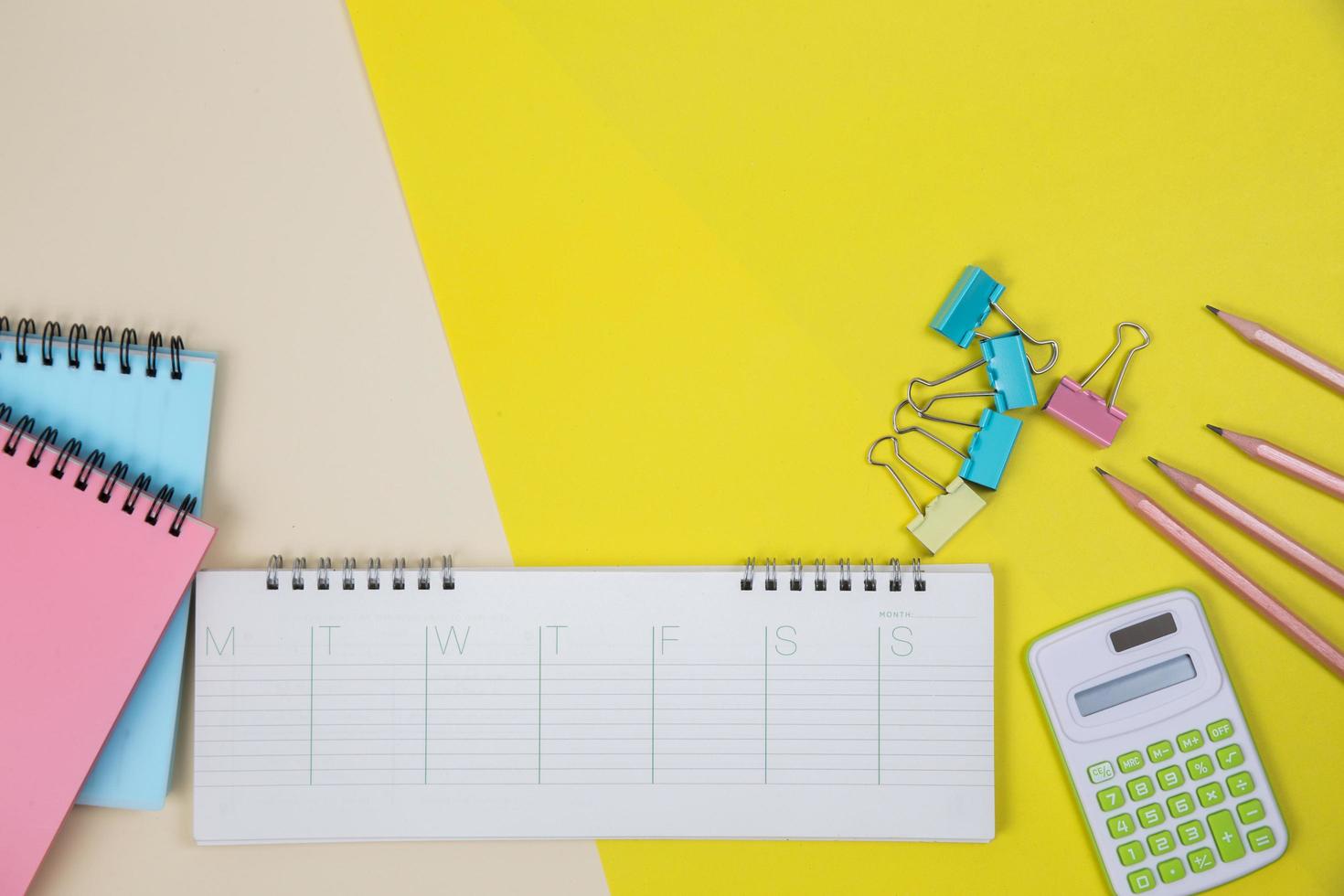 fond d'espace de travail avec des couleurs vives photo