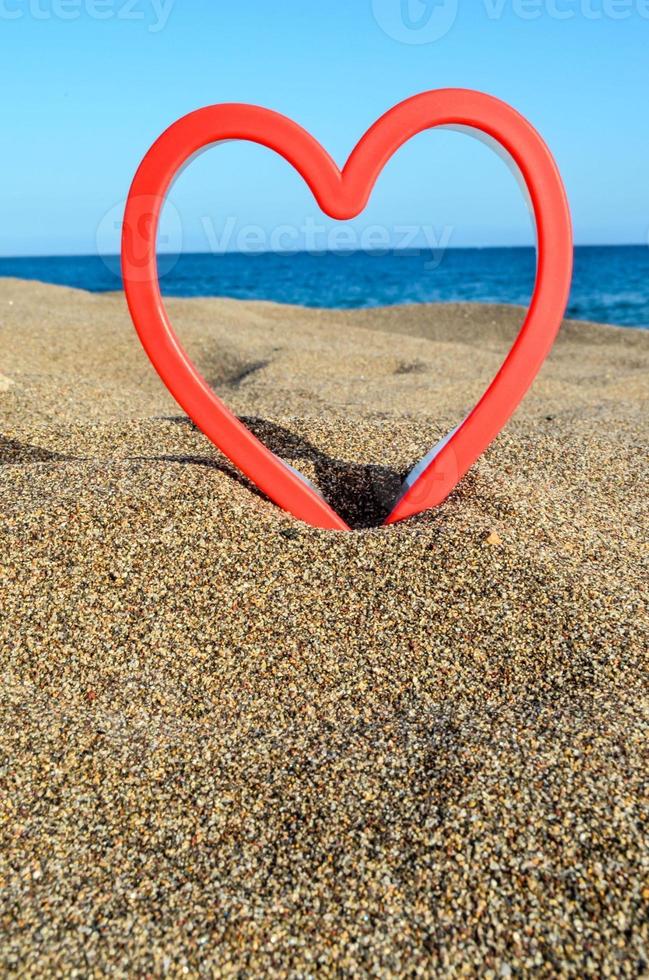 coeur sur la plage photo