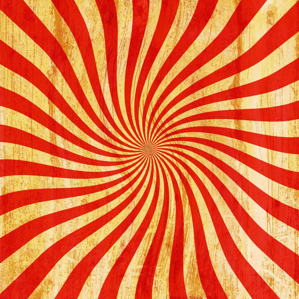 grunge rouge et Orange ancien sunburst tourbillon, tournoiement Contexte texture photo
