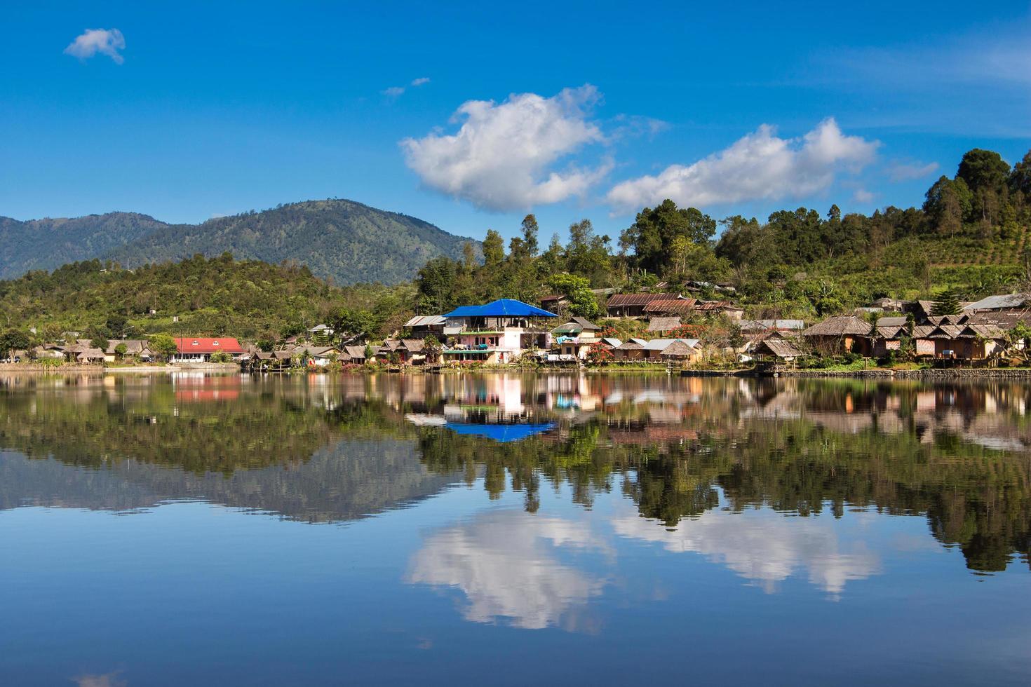 interdire rak thaïlandais village dans meahongson, Thaïlande. photo