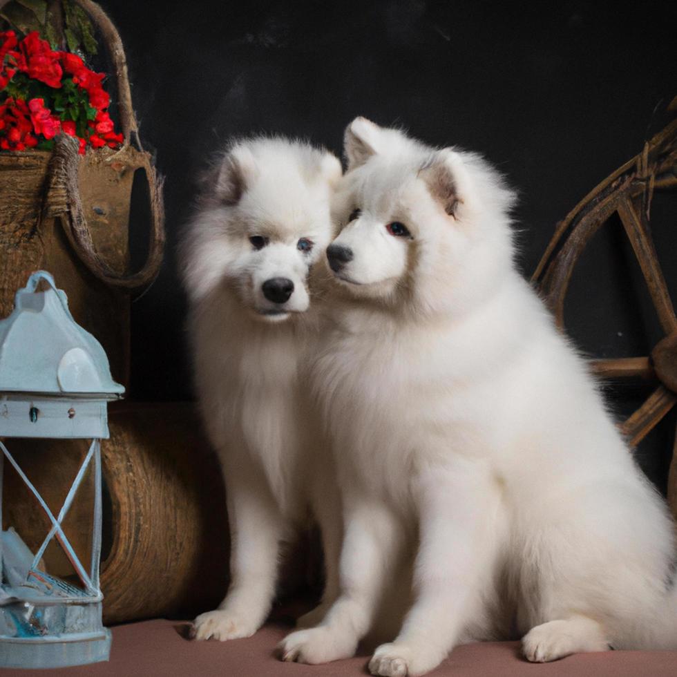 mignonne avec chien photo