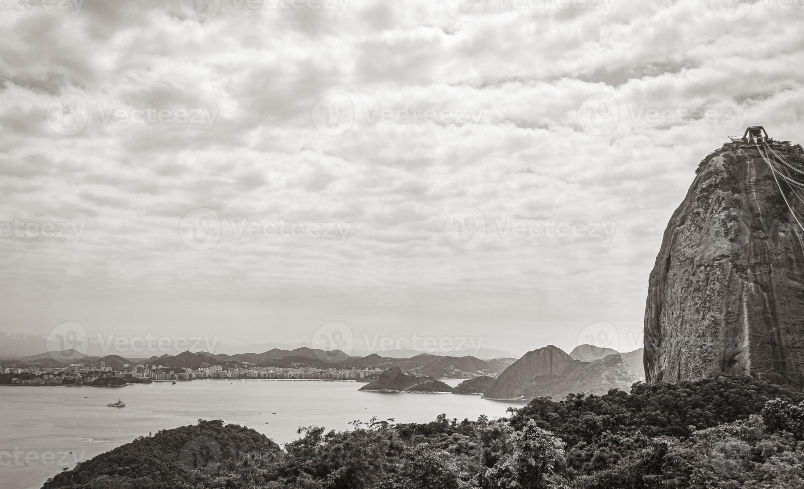 Pain de sucre panorama pao de acucar rio de janeiro brésil. photo