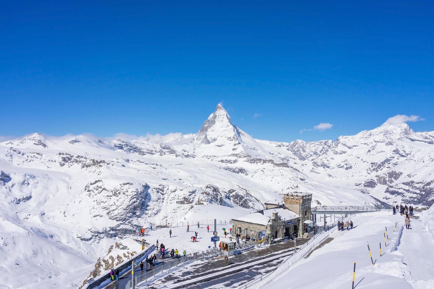 l'observatoire du sommet du Gornergrat, suisse, 2018 photo