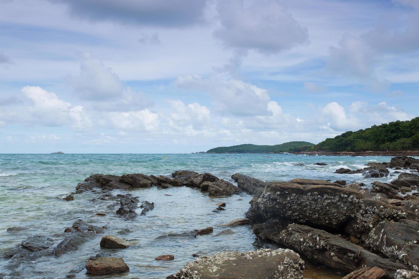 rochers sur la plage photo